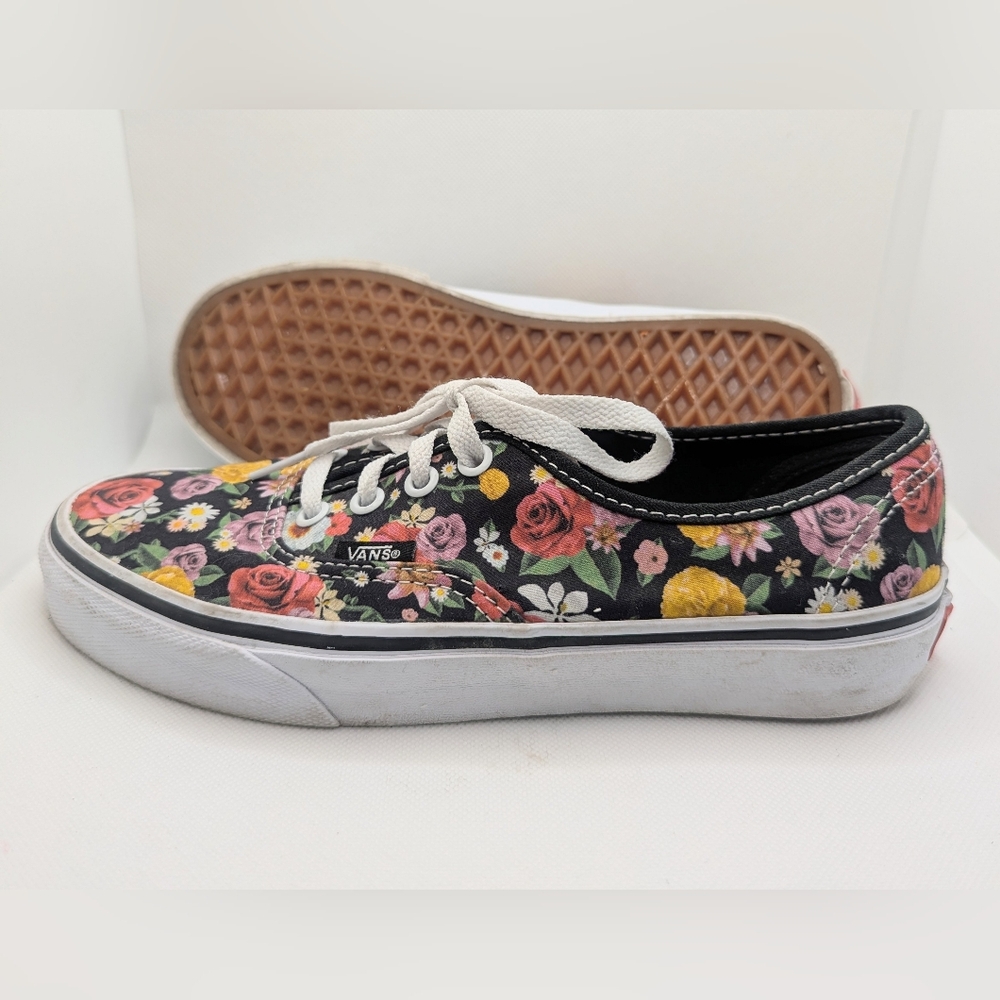 EUC Vans Off The Wall Floral Print Canvas Shoes Women's Size 7 Men's 5.5